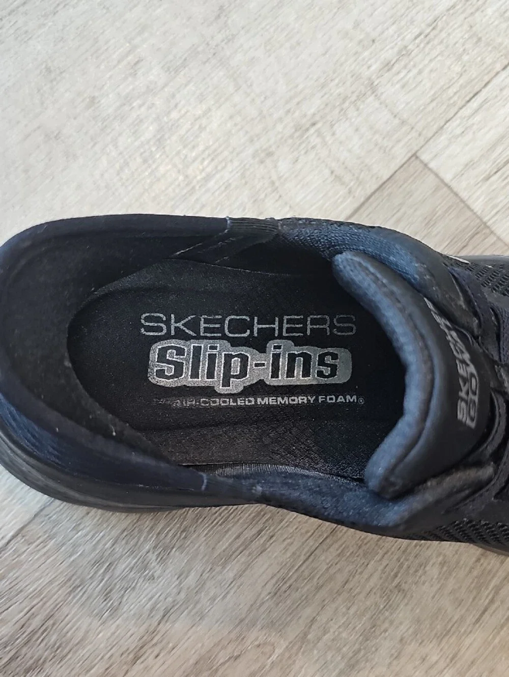 Skechers Women’s Black Athletic Slip-On Mesh Sneakers